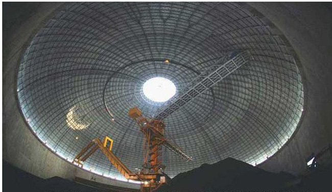 钦州发电厂干煤棚网架